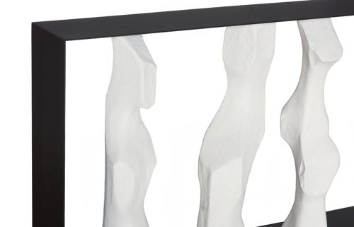 Phillips Collection Cast Women Metal Framed Roman Stone Console