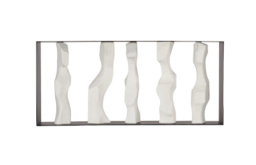 Phillips Collection Cast Women Metal Framed Roman Stone Console