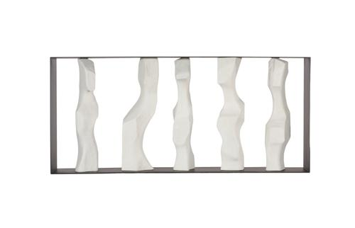 Phillips Collection Cast Women Metal Framed Roman Stone Console