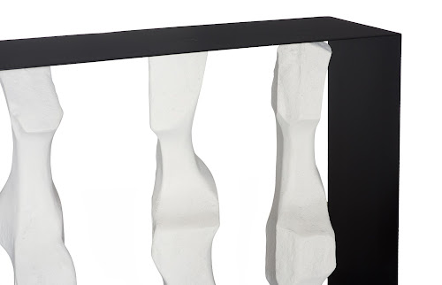 Phillips Collection Cast Women Metal Framed Roman Stone Console