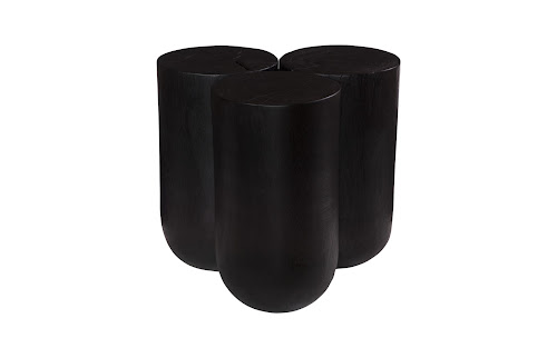 Phillips Collection Triflora Black Small Side Table