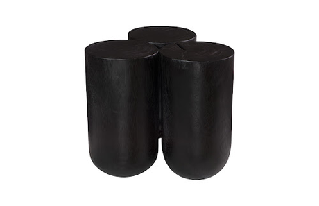 Phillips Collection Triflora Black Small Side Table