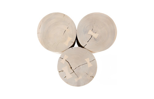 Phillips Collection Triflora Bleached Large Side Table