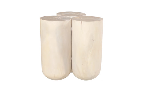 Phillips Collection Triflora Bleached Large Side Table