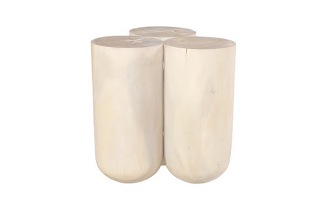 Phillips Collection Triflora Bleached Large Side Table
