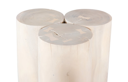 Phillips Collection Triflora Bleached Large Side Table