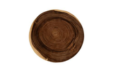 Phillips Collection Floating Round  With Acrylic Legs, Natural Brown Coffee Table