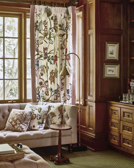 Lee Jofa MILLE FLEUR PRINT BRICK Fabric