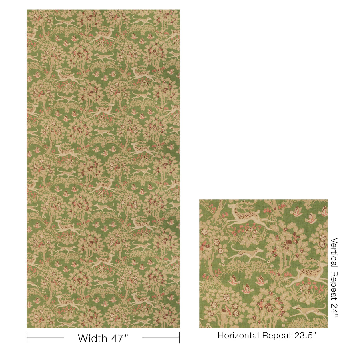 Lee Jofa MILLE FLEUR PRINT JUNIPER Fabric