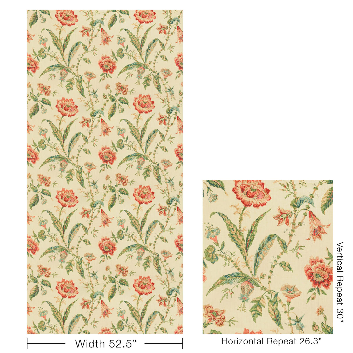 Lee Jofa ROSEMONT PRINT ANTIQUE Fabric