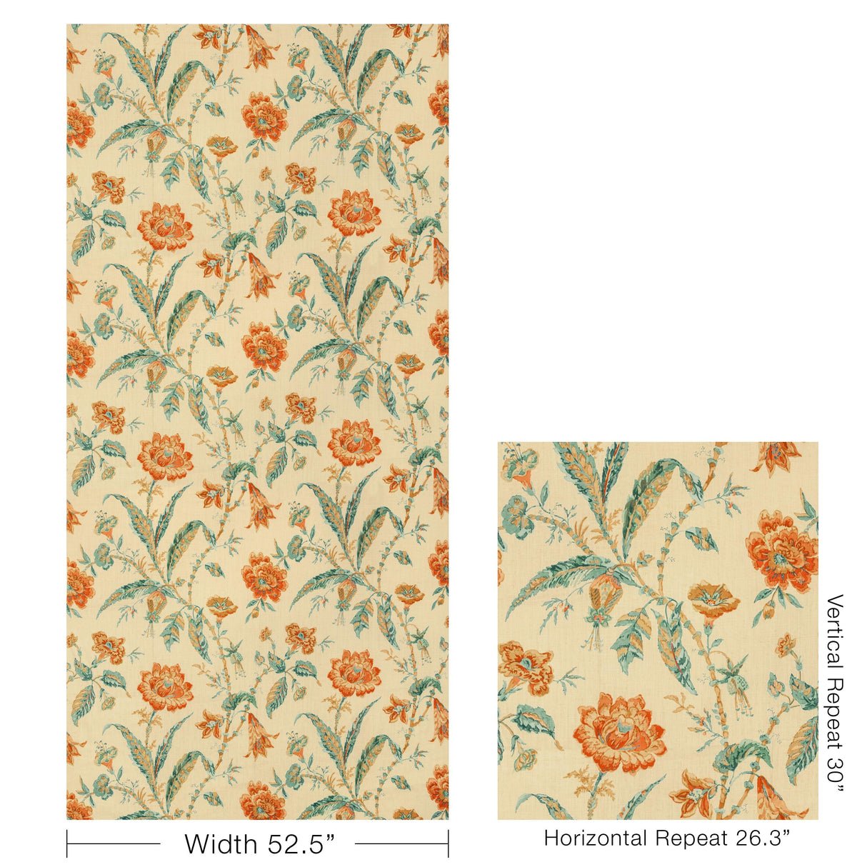 Lee Jofa ROSEMONT PRINT SPICE Fabric