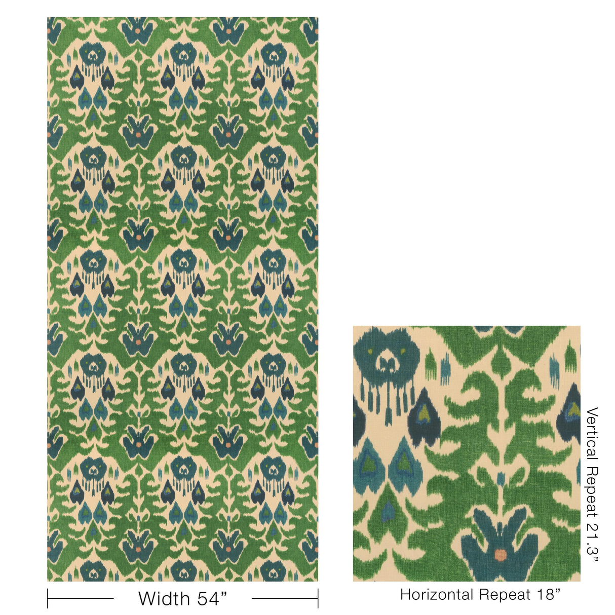Lee Jofa MARCO POLO II GREEN/NAVY Fabric