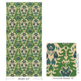 Lee Jofa MARCO POLO II GREEN/NAVY Fabric