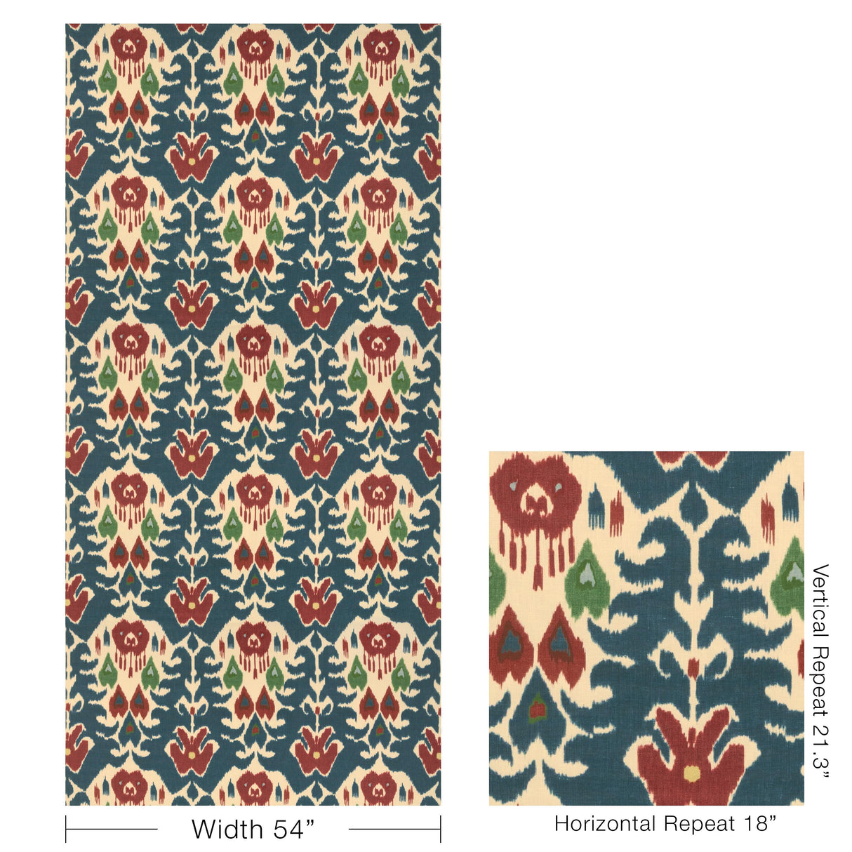 Lee Jofa MARCO POLO II NAVY/RED Fabric