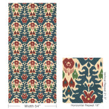 Lee Jofa MARCO POLO II NAVY/RED Fabric