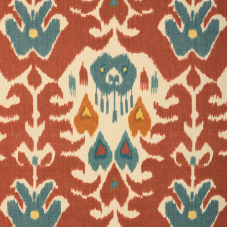 Lee Jofa MARCO POLO II BRICK/TEAL Fabric