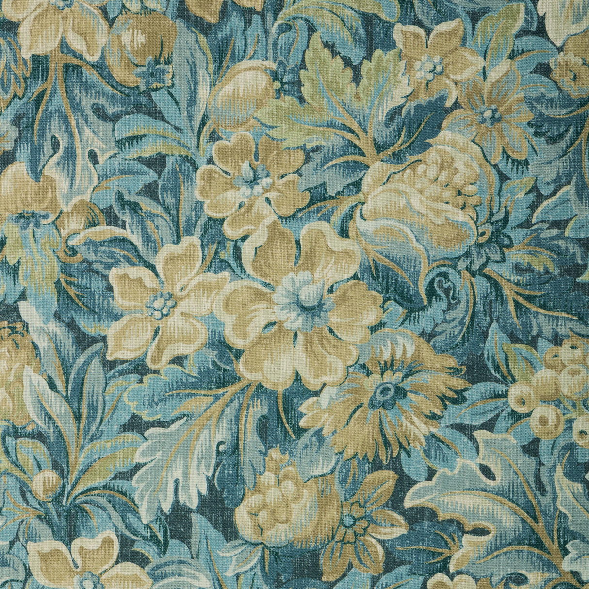 Lee Jofa HARPER PRINT INDIGO Fabric