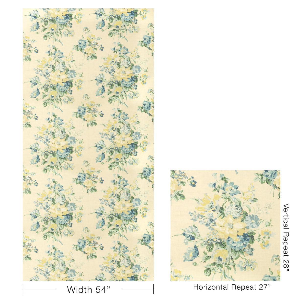 Lee Jofa HATHAWAY PRINT BLUE Fabric