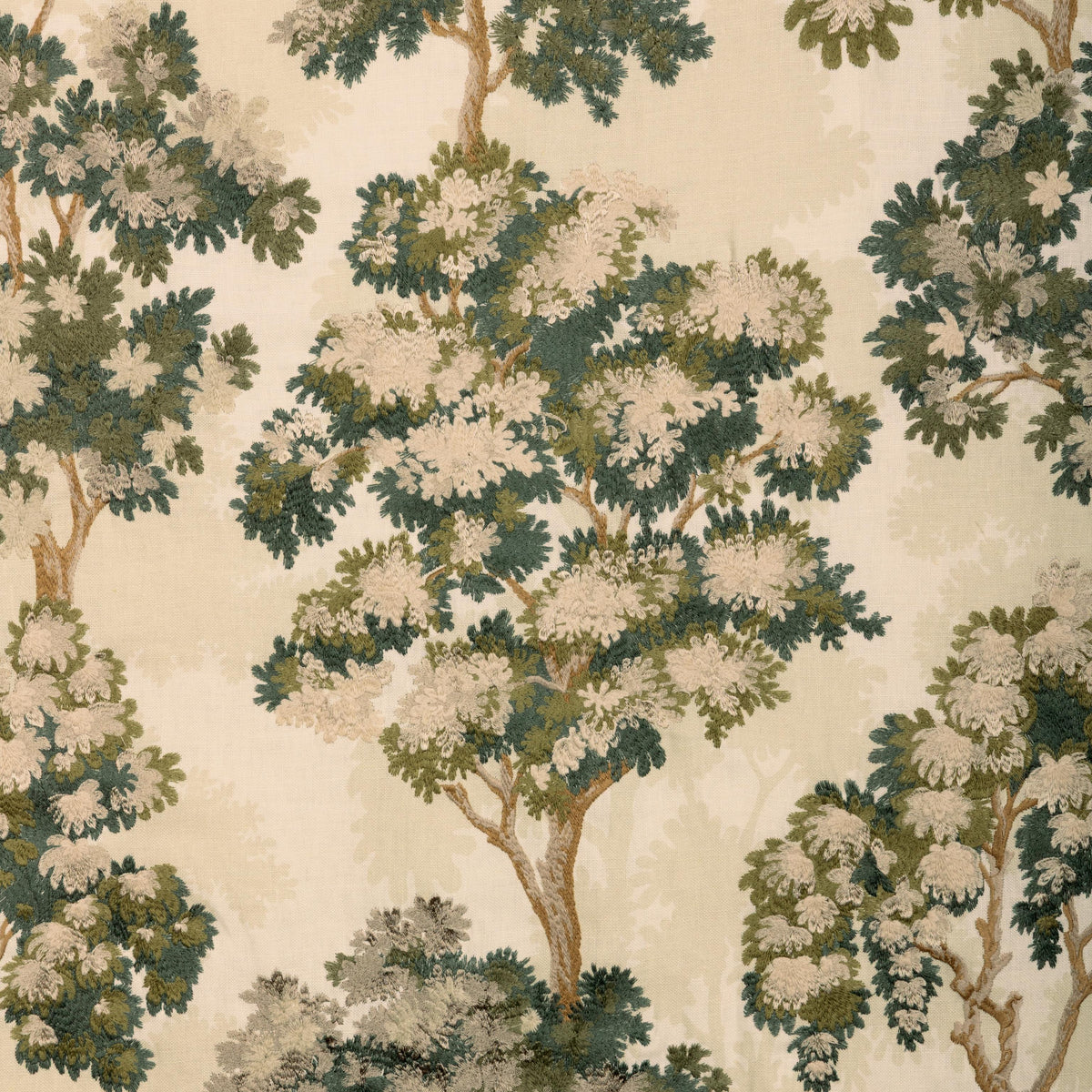 Lee Jofa SHERWOOD EMB SPRUCE Drapery Fabric
