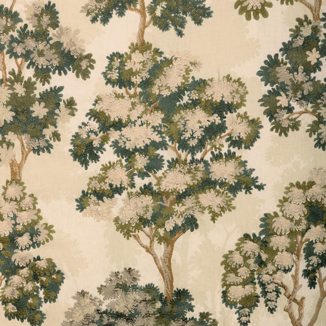 Lee Jofa SHERWOOD EMB SPRUCE Drapery Fabric