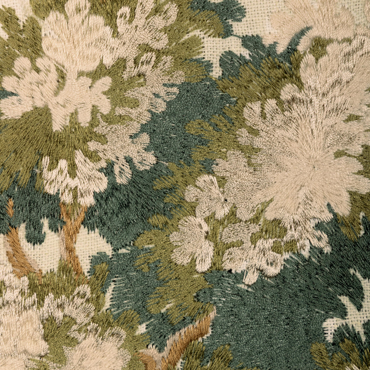 Lee Jofa SHERWOOD EMB SPRUCE Drapery Fabric