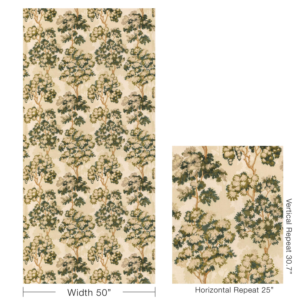 Lee Jofa SHERWOOD EMB SPRUCE Drapery Fabric