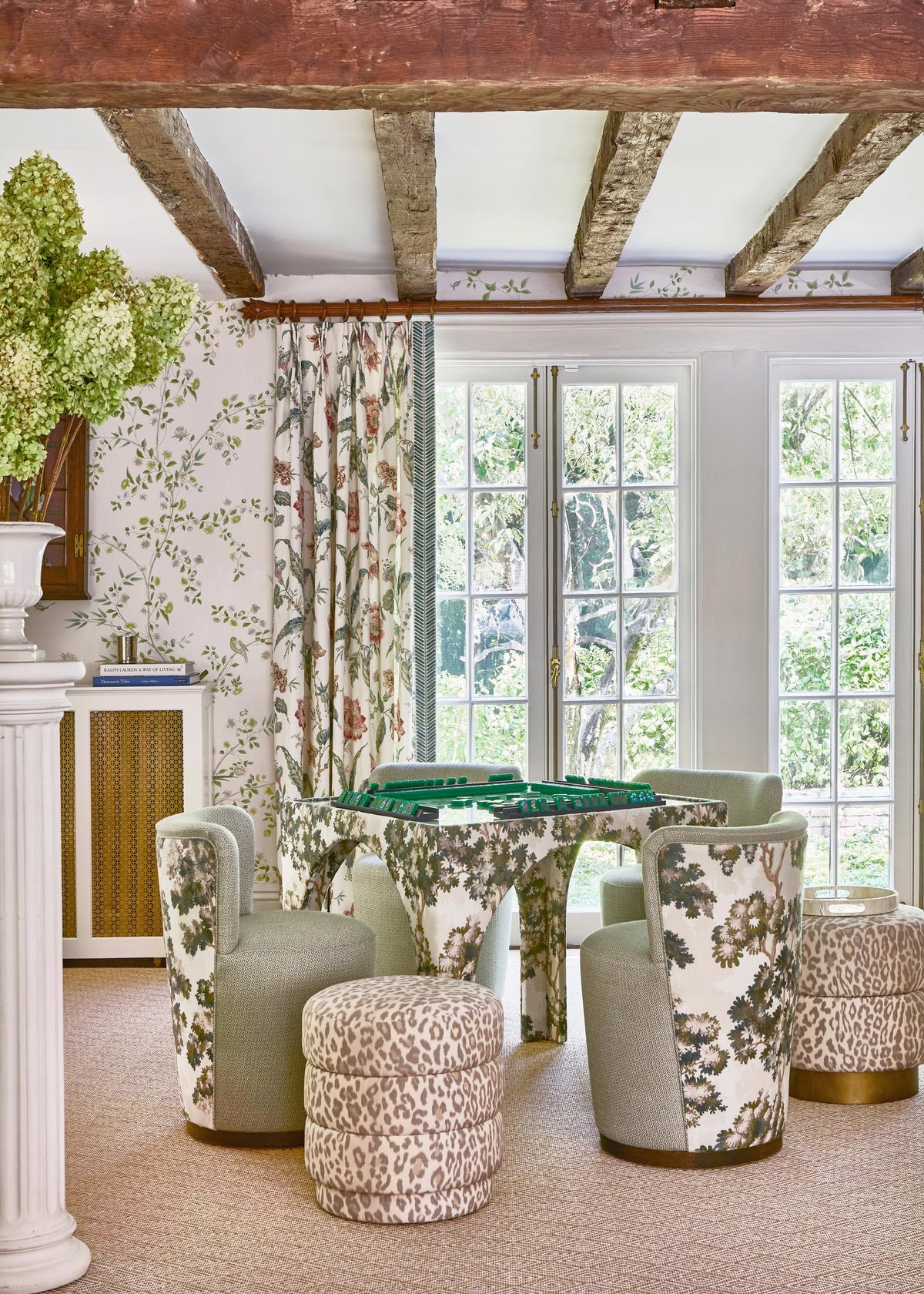 Lee Jofa SHERWOOD EMB SPRUCE Drapery Fabric