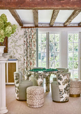 Lee Jofa SHERWOOD EMB SPRUCE Drapery Fabric
