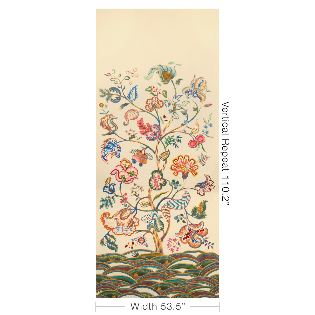 Lee Jofa HAYWOOD EMB PANEL MULTI Fabric