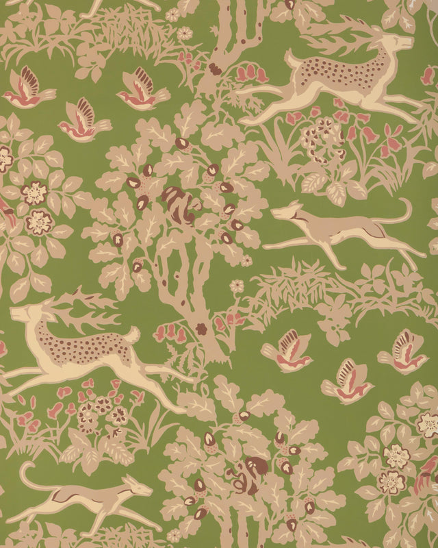 Lee Jofa MILLE FLEUR WP JUNIPER Wallpaper