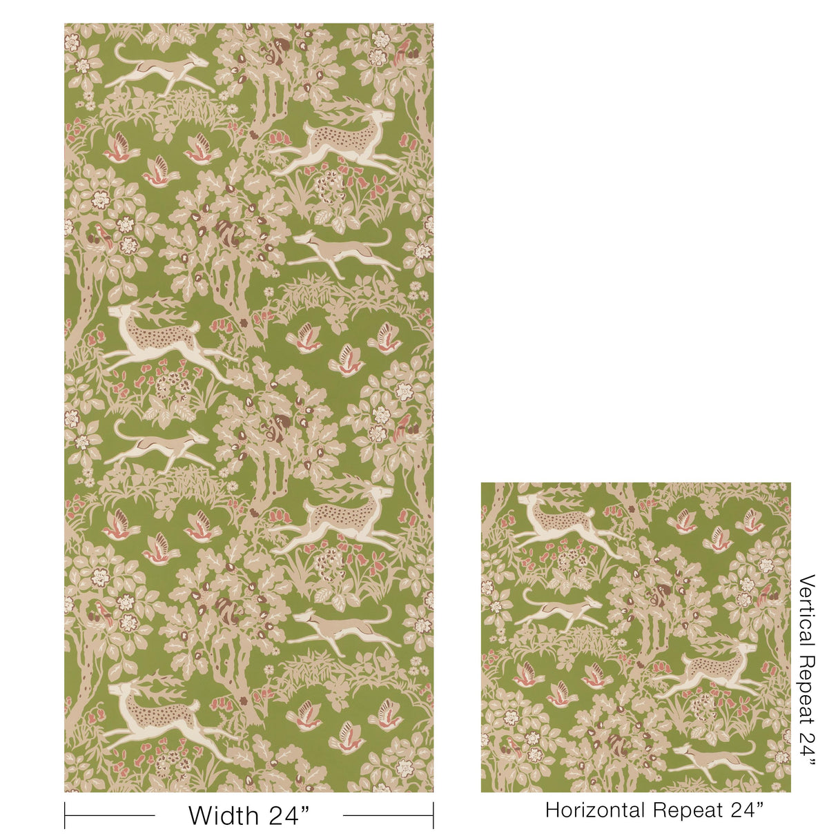 Lee Jofa MILLE FLEUR WP JUNIPER Wallpaper