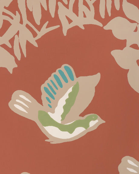 Lee Jofa MILLE FLEUR WP BRICK Wallpaper