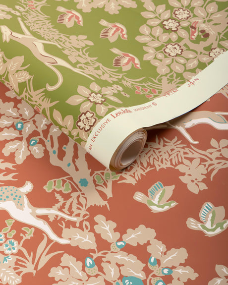 Lee Jofa MILLE FLEUR WP BRICK Wallpaper