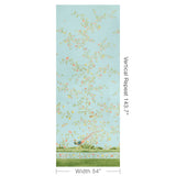 Lee Jofa WHITLEY HALL WP PNL AQUA Wallpaper