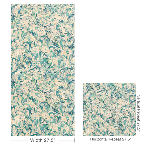 Lee Jofa ELLIS PAPER OCEAN Wallpaper