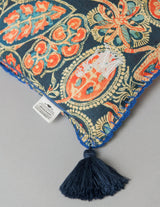 MindTheGap HEIRLOOM Blue, Red, Taupe Pillow