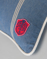 MindTheGap KATALIN Stripe Blue, White Pillow