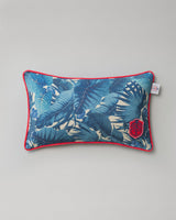 MindTheGap PARADEISOS Indigo, Taupe Pillow