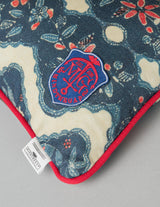 MindTheGap PHOENICIA BATIK Indigo, Red, Taupe Pillow