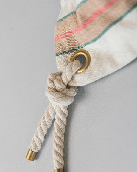 MindTheGap HERINA Stripe Brown, Green, White Pillow