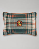 MindTheGap MONTEREY PLAID Green Green, Taupe, Yellow Pillow