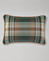 MindTheGap MONTEREY PLAID Green Green, Taupe, Yellow Pillow