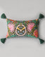 MindTheGap SUSIE Q Black, Green, Pink, Yellow Pillow