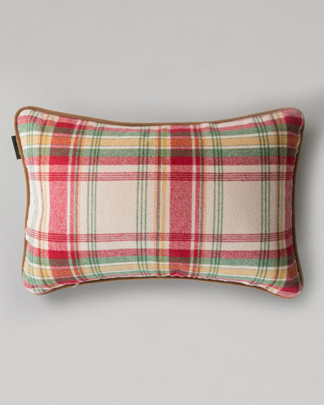 MindTheGap SULLIVAN PLAID Green, Red, Taupe, Yellow Pillow