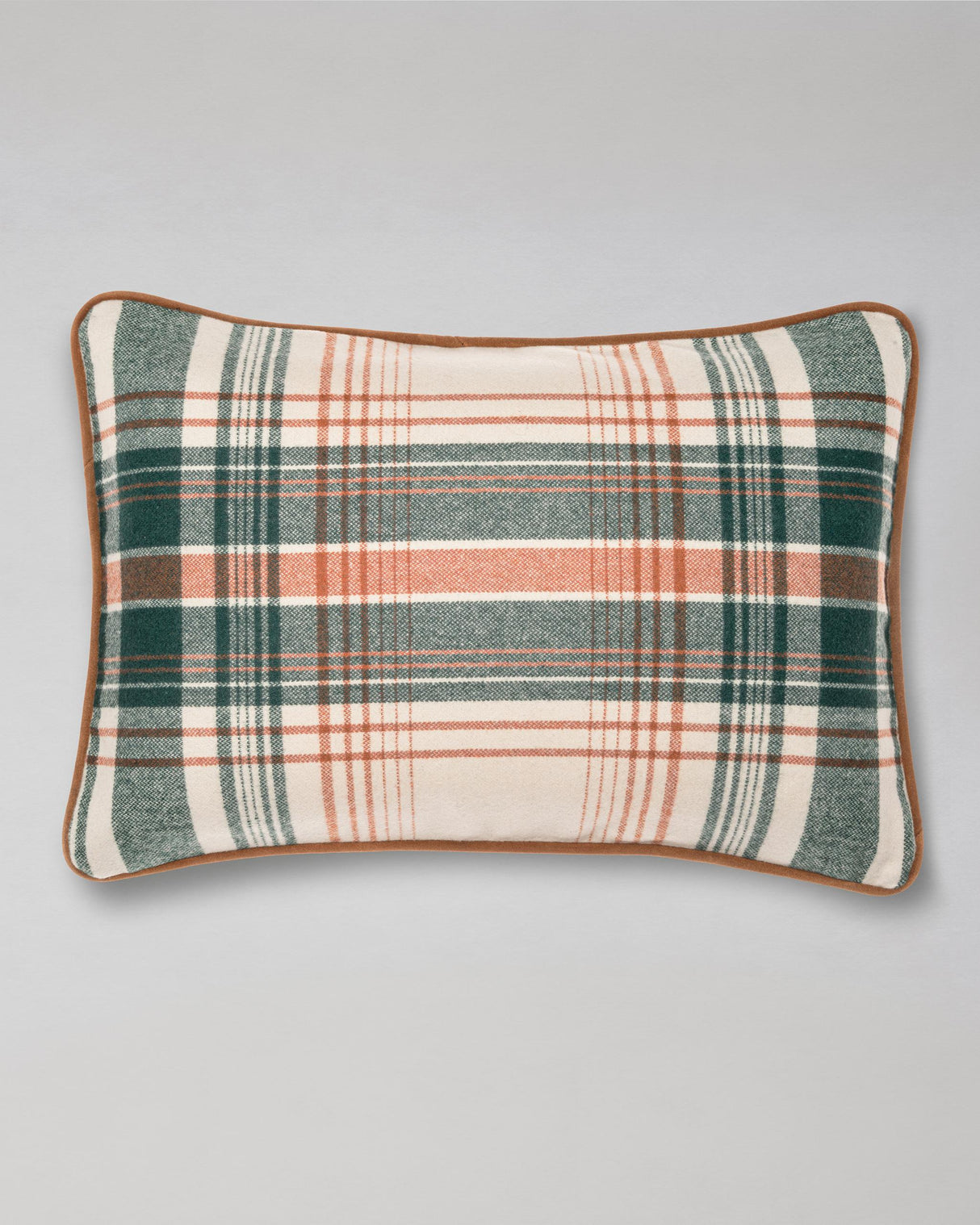 MindTheGap MONTEREY PLAID Green, Taupe, Yellow Pillow