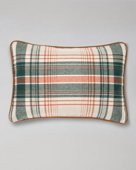 MindTheGap MONTEREY PLAID Green, Taupe, Yellow Pillow