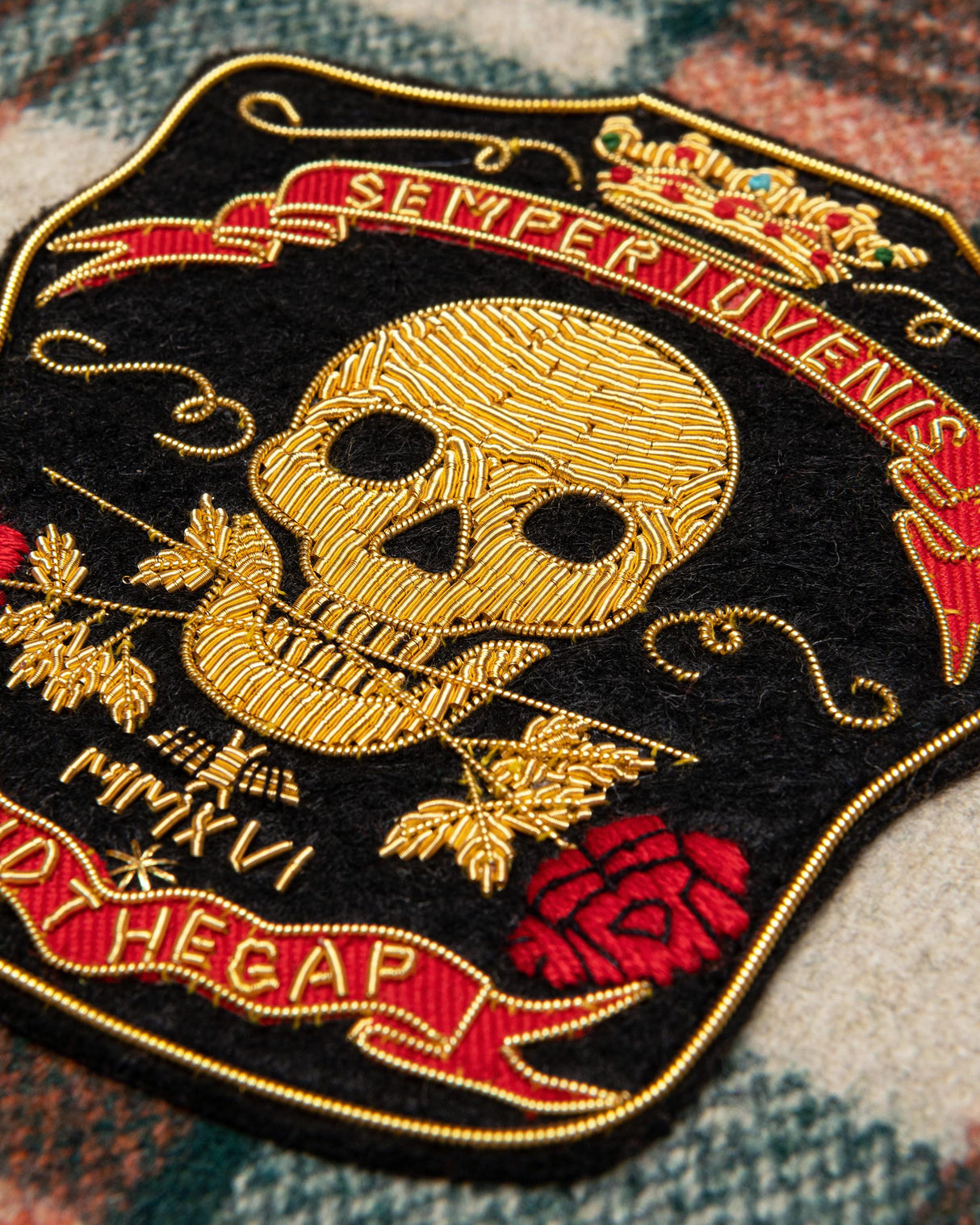 MindTheGap MONTEREY PLAID Green, Taupe, Yellow Pillow