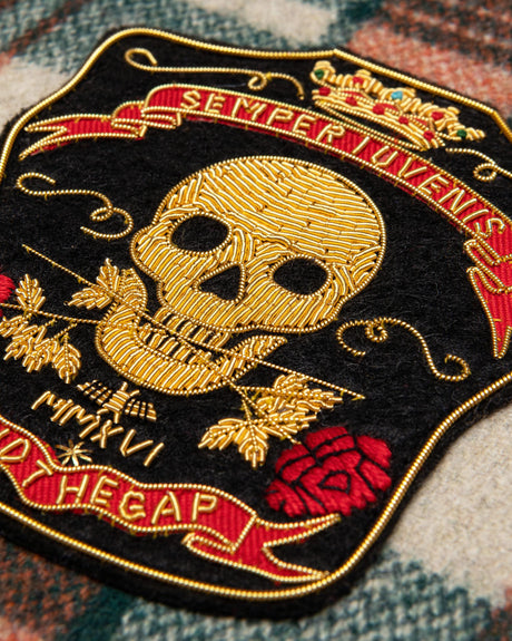 MindTheGap MONTEREY PLAID Green, Taupe, Yellow Pillow