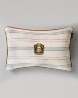 MindTheGap WICHITA STRIPES Blue, Taupe Pillow