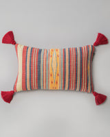 MindTheGap NEYSHABOUR Blue, Red, Taupe, Yellow Pillow
